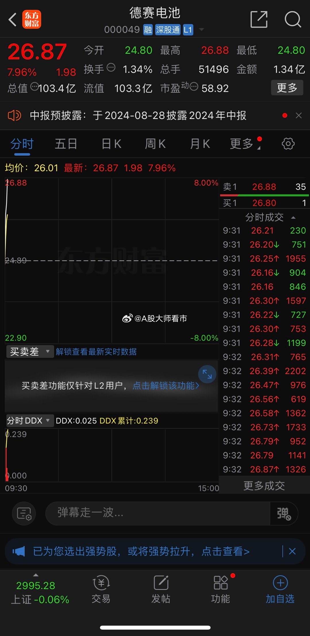 德赛电池股票最新动态，行业趋势解析与公司前景展望