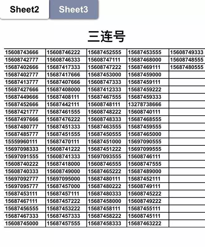 绥中最新手机靓号精选赏析