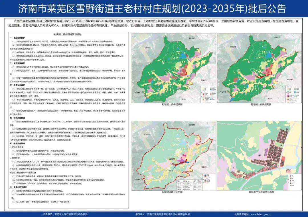 莱芜市规划管理局最新项目概览